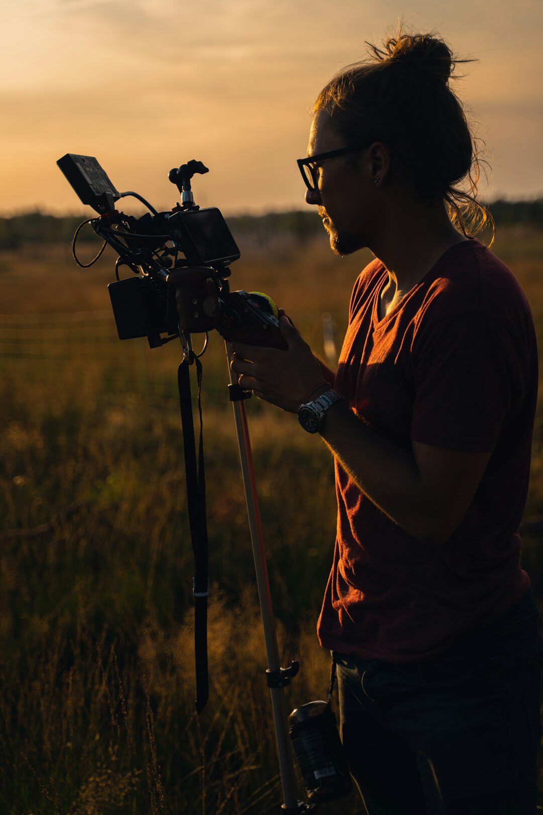 young woman filmmaker